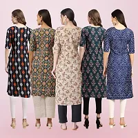 Women Stylish Crepe Printed Straight Kurta-thumb1