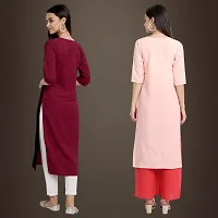 Fancy Crepe Kurtis for Women Pack Of 2-thumb1