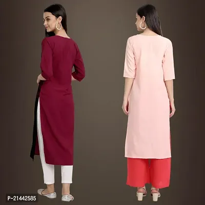 Fancy Crepe Kurtis for Women Pack Of 2-thumb2