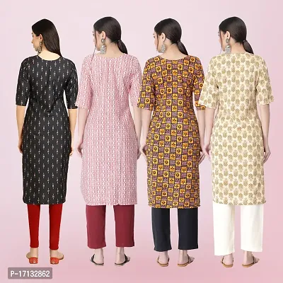 Women Stylish Crepe Printed Straight Kurta-thumb2