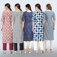 Women Stylish Crepe Printed Staright Kurta-thumb1