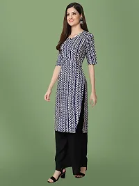 Stylish Crepe Printed Kurti For Women-thumb1