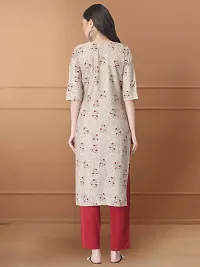 Women Stylish Crepe Printed Straight Kurta-thumb1