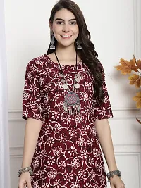 Stylish Multicoloured Crepe Printed Straight Kurta For Women Pack Of 6-thumb4