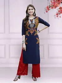 Stylish Multicoloured Crepe Stitched Kurta For Women Combo Of 2-thumb2