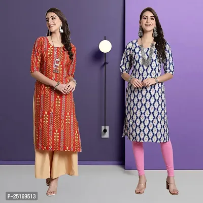 Fancy Crepe Kurtas For Women Pack Of 2