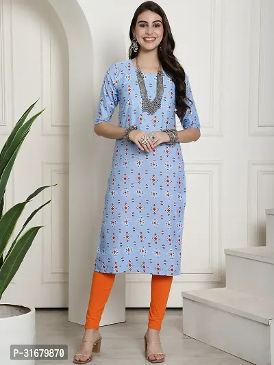 Fancy Crepe Printed Kurtas For Women Pack Of 6-thumb5