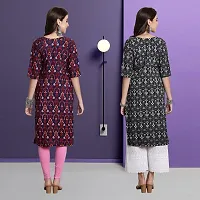 Fancy Crepe Kurtas For Women Pack Of 2-thumb1