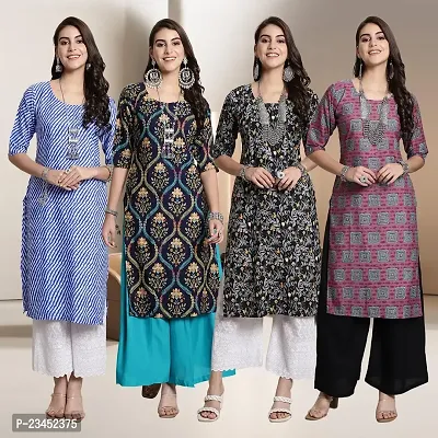 Fancy Crepe Kurtis for Women Pack Of 4