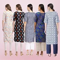 Women Stylish Crepe Printed Straight Kurta-thumb1