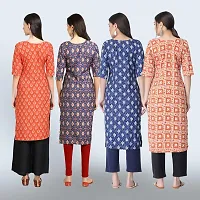 Women Stylish Crepe Straight Kurta-thumb1