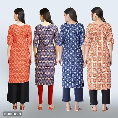 Women Stylish Crepe Straight Kurta-thumb2