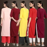 Fancy Crepe Kurtis For Women Pack Of 5-thumb1