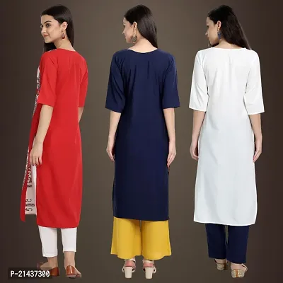 Fancy Crepe Kurtis for Women Pack Of 3-thumb2