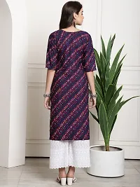 Fancy Crepe Printed Kurtas For Women Pack Of 6-thumb1