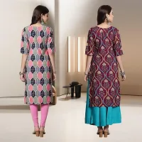 Fancy Rayon Kurtis For Women Pack Of 2-thumb1