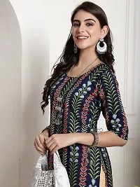 Stylish Multicoloured Crepe Printed Kurta For Women Combo Of 2-thumb2