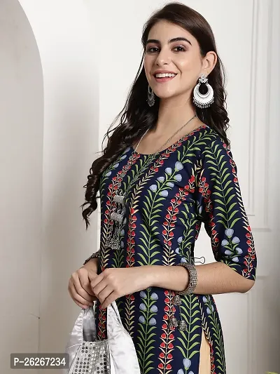 Stylish Multicoloured Crepe Printed Kurta For Women Combo Of 2-thumb3