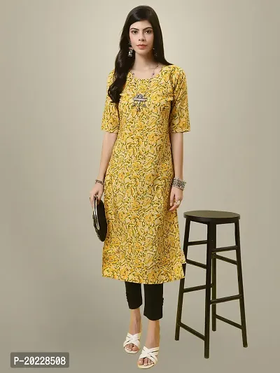 Stylish Crepe Printed Kurti For Women