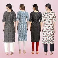 Women Stylish Crepe Printed Straight Kurta-thumb1