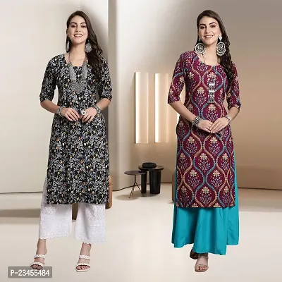 Fancy Rayon Kurtis For Women Pack Of 2