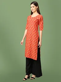 Stylish Crepe Printed Kurti For Women-thumb1