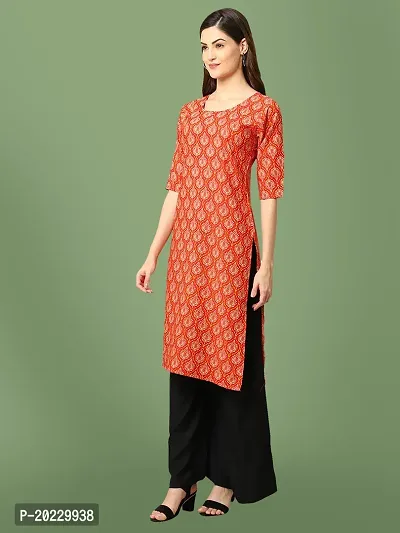 Stylish Crepe Printed Kurti For Women-thumb2