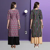 Fancy Crepe Kurtas For Women Pack Of 2-thumb1