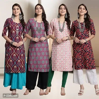 Fancy Crepe Kurtis for Women Pack Of 4