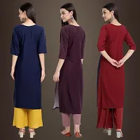 Fancy Crepe Kurtis for Women Pack Of 3-thumb1