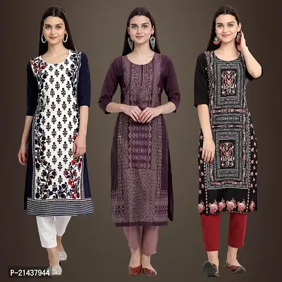 Fancy Crepe Kurtis for Women Pack Of 3