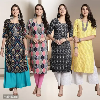 Fancy Crepe Kurtis for Women Pack Of 4