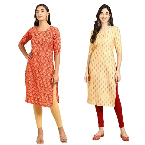 Fancy Combo of 2 Crepe Kurti