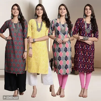 Fancy Crepe Kurtis for Women Pack Of 4