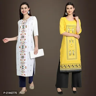 Fancy Crepe Kurtis for Women Pack Of 2