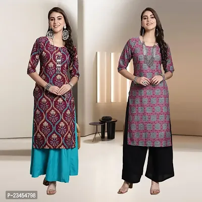 Fancy Rayon Kurtis For Women Pack Of 2