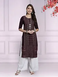 Stylish Multicoloured Crepe Stitched Kurta For Women Combo Of 2-thumb1