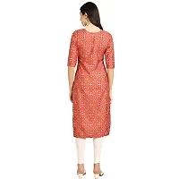 Attractive Straight Multicoloured Printed Crepe Kurta Combo For Women Pack Of 5-thumb3
