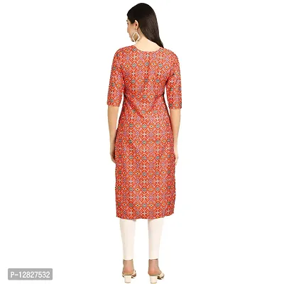 Attractive Straight Multicoloured Printed Crepe Kurta Combo For Women Pack Of 5-thumb4