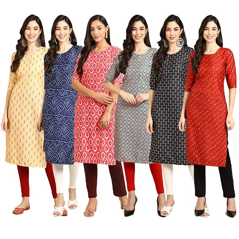 Trendy Crepe Straight Kurta Combo For Women Pack Of