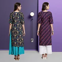 Fancy Crepe Kurtas For Women Pack Of 2-thumb1