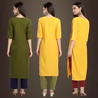 Fancy Crepe Kurtis for Women Pack Of 3-thumb1