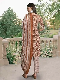 Fancy Cotton Blend Kurta Bottom And Dupatta Set For Women-thumb1