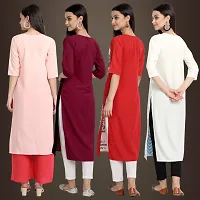 Fancy Crepe Kurtis for Women Pack Of 4-thumb1