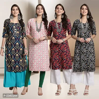 Fancy Crepe Kurtis for Women Pack Of 4