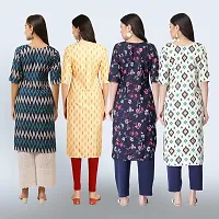 Women Stylish Crepe Straight Kurta-thumb1