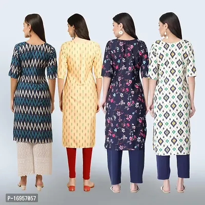 Women Stylish Crepe Straight Kurta-thumb2