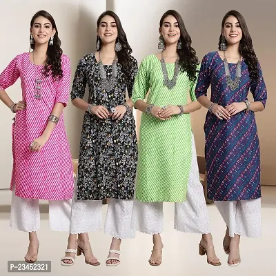 Fancy Crepe Kurtis for Women Pack Of 4-thumb0