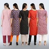 Women Stylish Crepe Printed Staright Kurta-thumb1