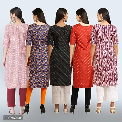 Women Stylish Crepe Printed Staright Kurta-thumb2